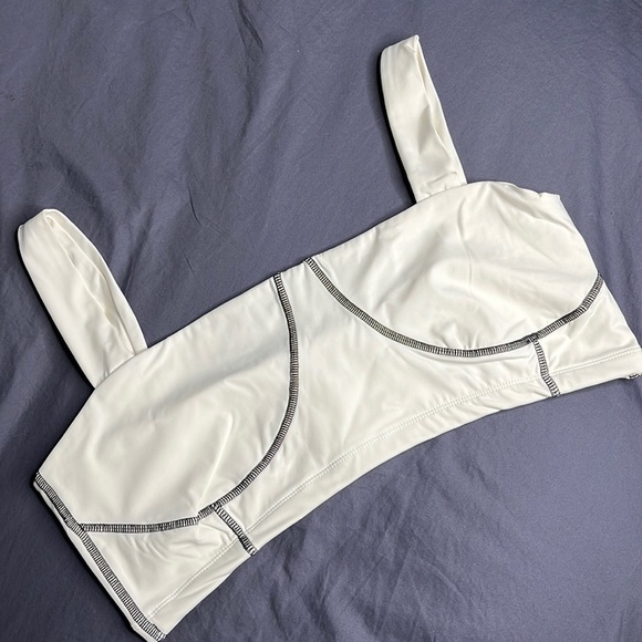 We Wore What Off White Corset Top - Picture 6 of 9